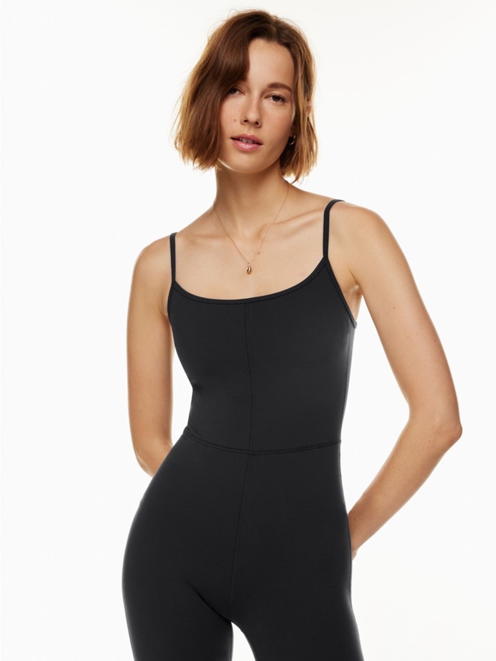 Wilfred Black Boot Cut Jumpsuit with Slim Straps
